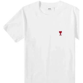 Abbigliamento Uomo T-shirt & Polo Ami Paris T SHIRT  DE COEUR UNISEXE  LOOSE UTS004.726 Bianco