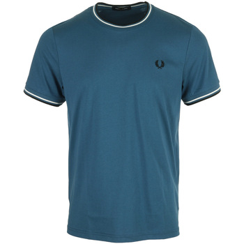 Abbigliamento Uomo T-shirt maniche corte Fred Perry Twin Tipped Blu