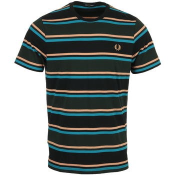 Abbigliamento Uomo T-shirt maniche corte Fred Perry Bold Stripe Verde