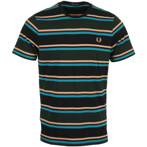 Abbigliamento Uomo T-shirt maniche corte Fred Perry Bold Stripe Verde