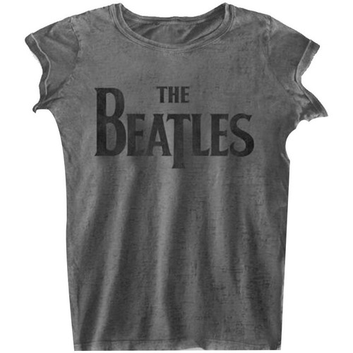 Abbigliamento Donna T-shirts a maniche lunghe The Beatles RO610 Grigio