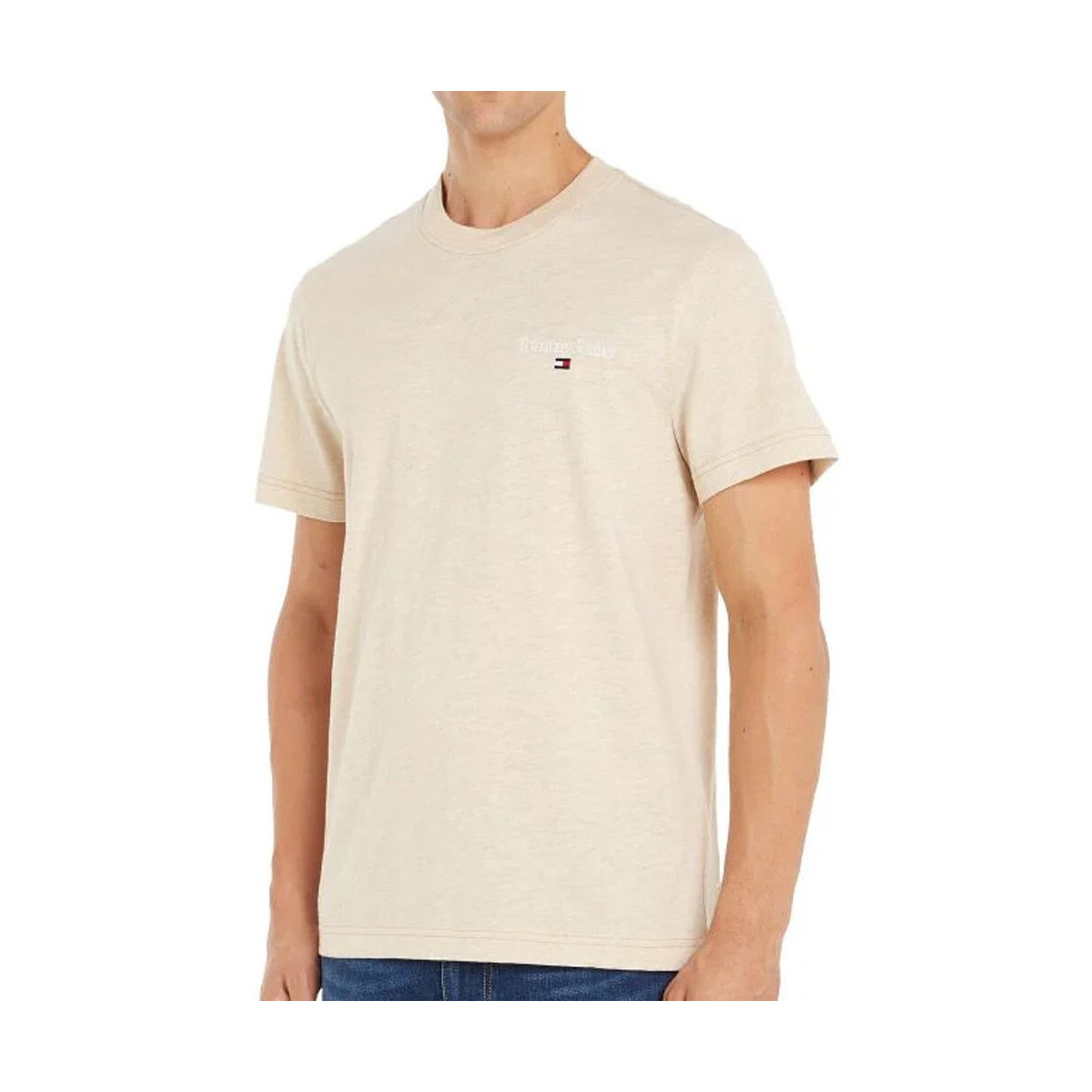 Abbigliamento Uomo T-shirt & Polo Tommy Hilfiger DM0DM16322 Beige