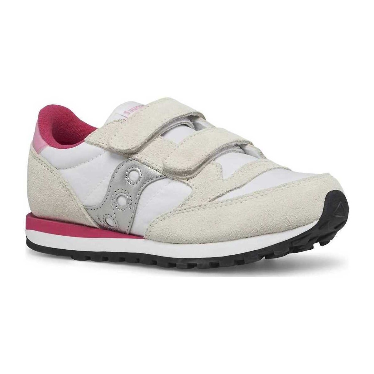 Scarpe Sneakers Saucony JAZZ DOUBLE HL WHITE SILVER PINK SK167034 Bianco