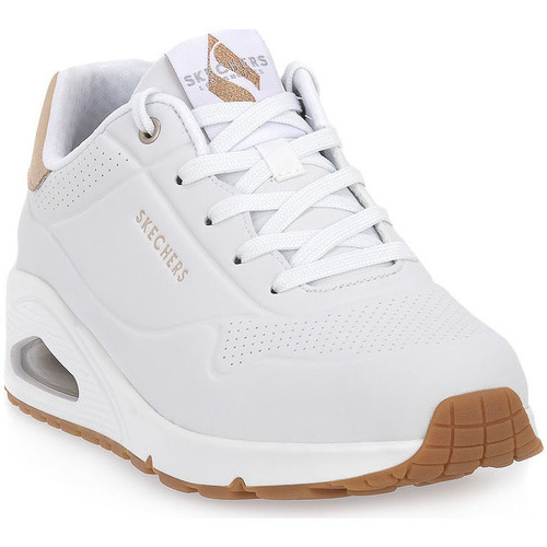 Scarpe Donna Sneakers Skechers WHT UNO GOLDEN AIR Bianco