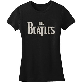Abbigliamento Donna T-shirts a maniche lunghe The Beatles RO423 Nero