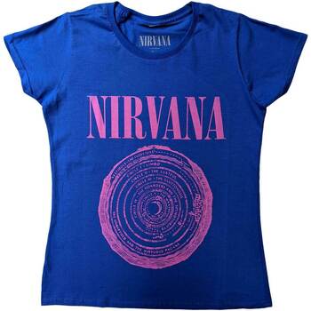 Abbigliamento Donna T-shirts a maniche lunghe Nirvana RO5197 Blu