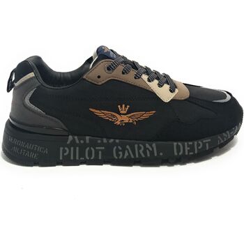 Scarpe Uomo Sneakers Aeronautica Militare Sneaker U24AR01 Nero