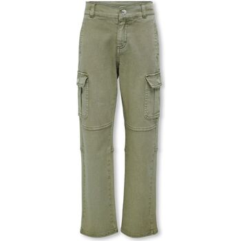 Abbigliamento Bambina Pantaloni Only 15300088 RORY-VETIVER Verde