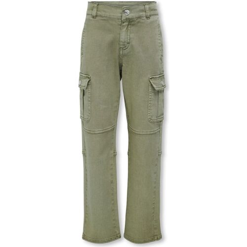 Abbigliamento Bambina Pantaloni Only 15300088 RORY-VETIVER Verde