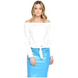 Abbigliamento Donna Top / Blusa Only Julia Off Shoulder Shirt - White Bianco