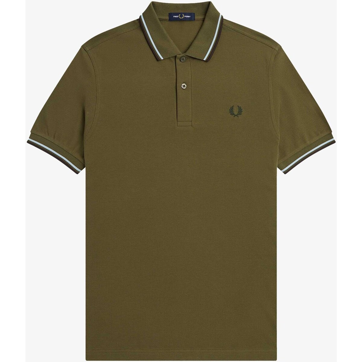 Abbigliamento Uomo T-shirt & Polo Fred Perry Fp Twin Tipped Shirt Verde