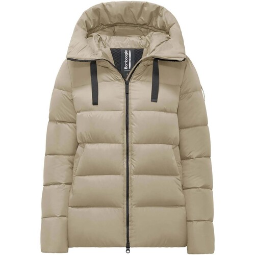 Abbigliamento Donna Giacche Bomboogie Rome Real Down Jacket Beige
