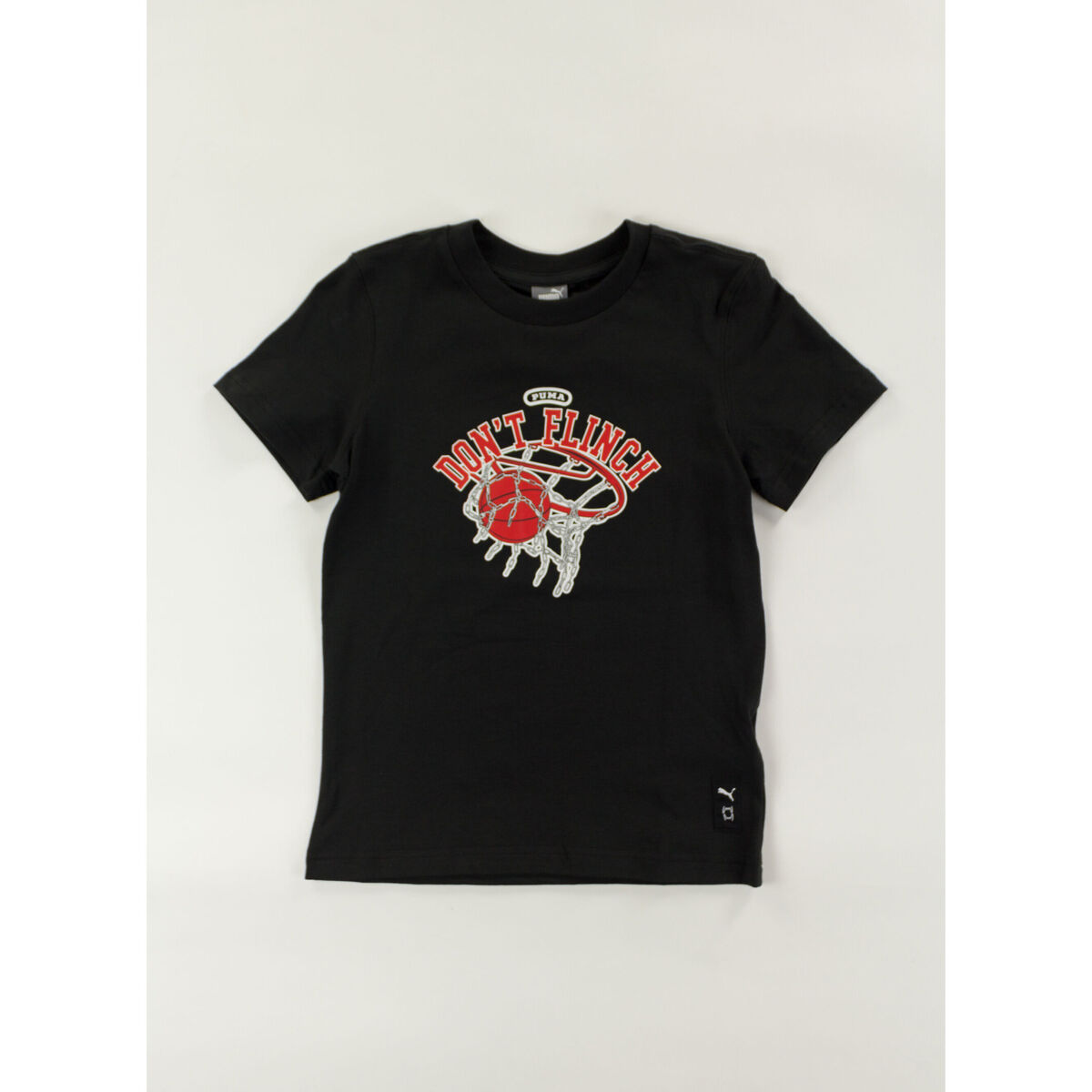 Abbigliamento Bambino T-shirt & Polo Puma T-SHIRT BASKETBALL GRAPHIC RAGAZZO Nero