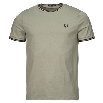 Abbigliamento Uomo T-shirt maniche corte Fred Perry TWIN TIPPED T-SHIRT Grigio