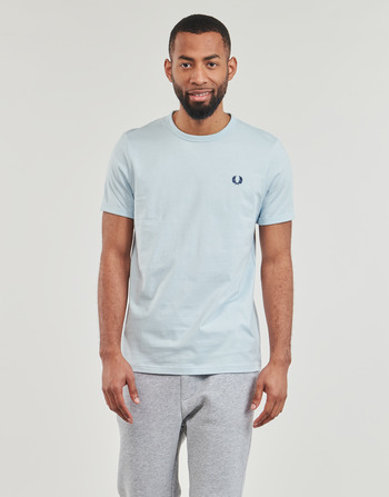 Fred Perry RINGER T-SHIRT Blu / Clair