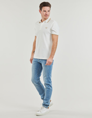 Fred Perry TWIN TIPPED FRED PERRY SHIRT Bianco / Beige