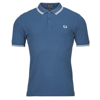 Fred Perry TWIN TIPPED FRED PERRY SHIRT Blu / Bianco
