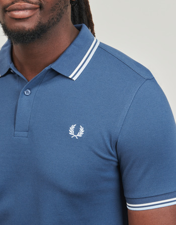 Fred Perry TWIN TIPPED FRED PERRY SHIRT Blu / Bianco