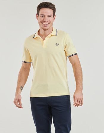Fred Perry TWIN TIPPED FRED PERRY SHIRT Giallo / Marine