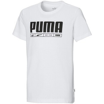 Abbigliamento Bambino T-shirt & Polo Puma 847373-02 Bianco