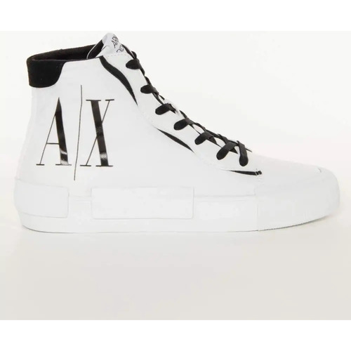 Scarpe Donna Sneakers alte EAX luxe AX Bianco
