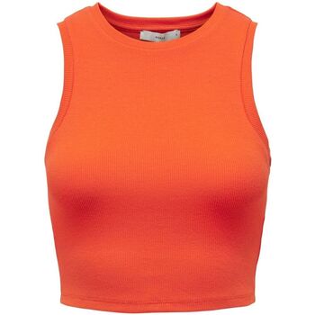 Abbigliamento Donna Top / T-shirt senza maniche Only 15282771 VILMA-FIRECRACKER Arancio