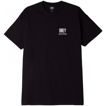 Abbigliamento Uomo T-shirt & Polo Obey visual ind. worldwide Nero
