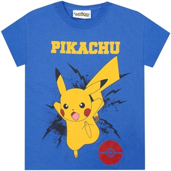 Abbigliamento Bambino T-shirts a maniche lunghe Pokemon  Blu