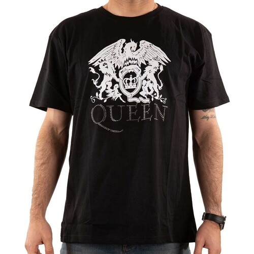 Abbigliamento T-shirts a maniche lunghe Queen Diamante Nero
