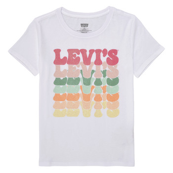 Abbigliamento Bambina T-shirt maniche corte Levi's ORGANIC RETRO LEVIS SS TEE Multicolore / Bianco