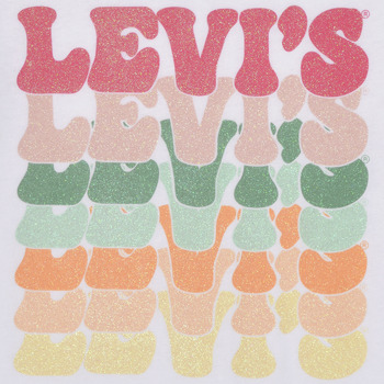 Levi's ORGANIC RETRO LEVIS SS TEE Multicolore / Bianco