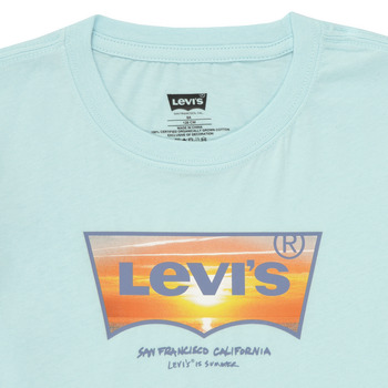 Levi's SUNSET BATWING TEE Blu / Arancio
