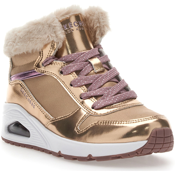 Scarpe Bambina Sneakers Skechers UNO COZY ON AIR Oro