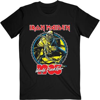 Abbigliamento T-shirts a maniche lunghe Iron Maiden World Piece Tour '83 V.2. Nero