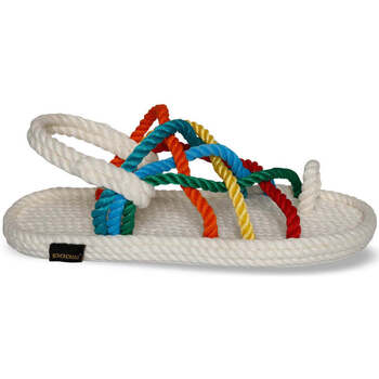 Scarpe Donna Sandali Bohonomad sandali in corda bianco e multicolor Bianco