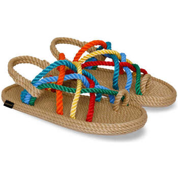 Bohonomad sandalo in corda beige e multicolor Beige
