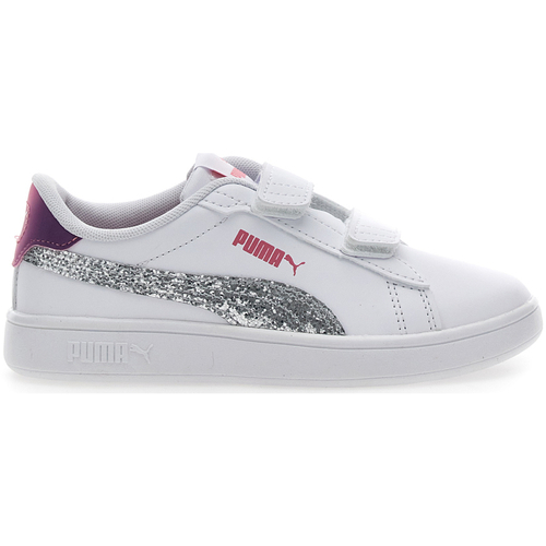 Scarpe Bambina Sneakers Puma SMASH 3 STAR G V PS Bianco