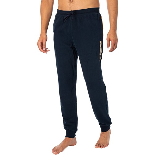 Abbigliamento Uomo Pantaloni da tuta Emporio Armani Pantaloni da jogging con logo laterale Lounge Blu