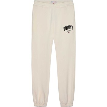 Abbigliamento Donna Pantaloni Tommy Jeans Tjw Rlx New Varsity Bianco