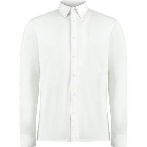 Abbigliamento Uomo Camicie maniche lunghe Kustom Kit KK143 Bianco