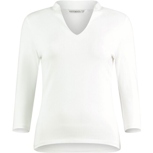 Abbigliamento Donna Camicie Kustom Kit KK785 Bianco