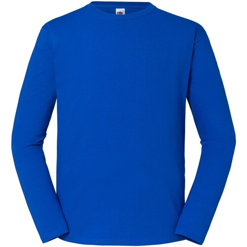 Abbigliamento Uomo T-shirts a maniche lunghe Fruit Of The Loom Iconic Premium Blu