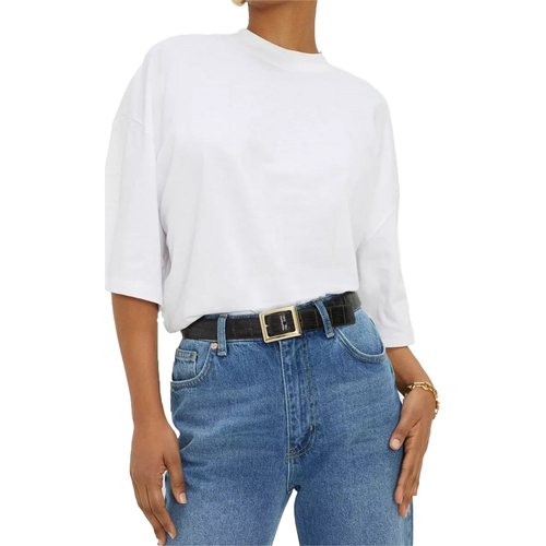 Abbigliamento Donna T-shirts a maniche lunghe Dorothy Perkins DP3232 Bianco