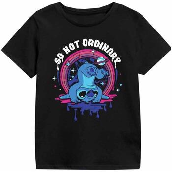Abbigliamento Unisex bambino T-shirt maniche corte Lilo & Stitch So Not Ordinary Nero