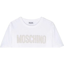 Abbigliamento Bambina T-shirt maniche corte Moschino HDM060LAA10 Bianco