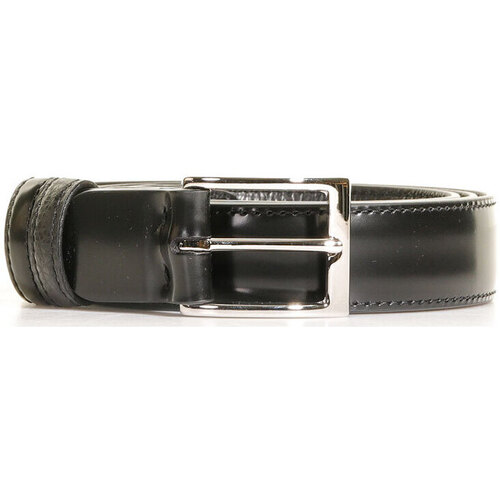 Accessori Uomo Cinture Hogan Cintura in pelle con logo impresso Nero