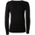 Abbigliamento Donna Maglioni Kaos Day By Day Maglia a maniche lunghe nera Nero