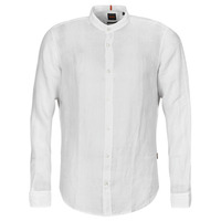 Abbigliamento Uomo Camicie maniche lunghe BOSS Race_1 Bianco