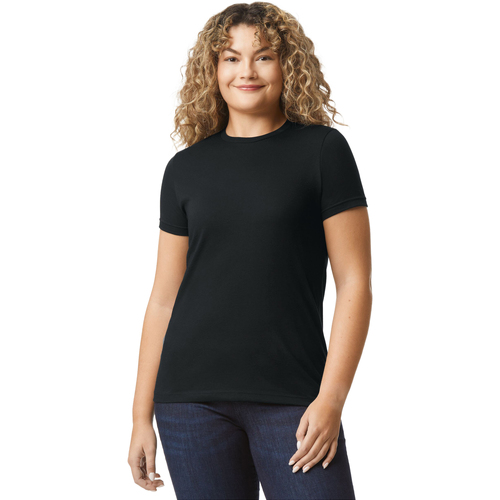 Abbigliamento Donna T-shirts a maniche lunghe Gildan 67000L Nero