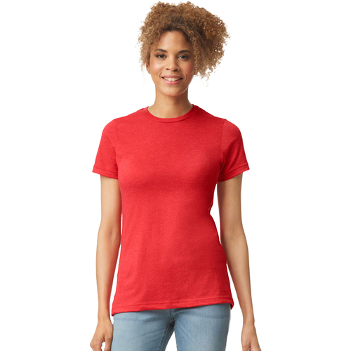 Abbigliamento Donna T-shirts a maniche lunghe Gildan 67000L Rosso